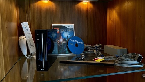 Nintendo wii nera rvl - nera, con